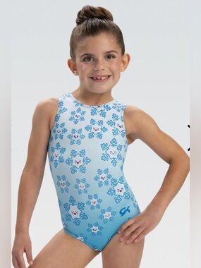 NWT GK GKids Flurry Faces Tank Leotard for gymnastics tumbling dance play